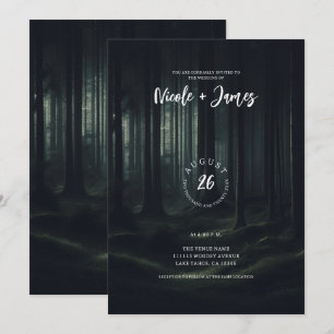Invitation Les arbres de la forêt sombre Moody à Twilight Mar