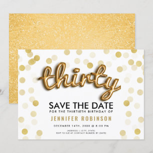 Invitation Les ballons d'or scintillent les 30èmes économies