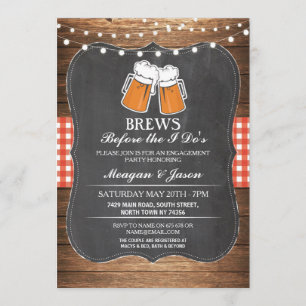 Invitation Les brasses avant l'Invitation de la partie I Do