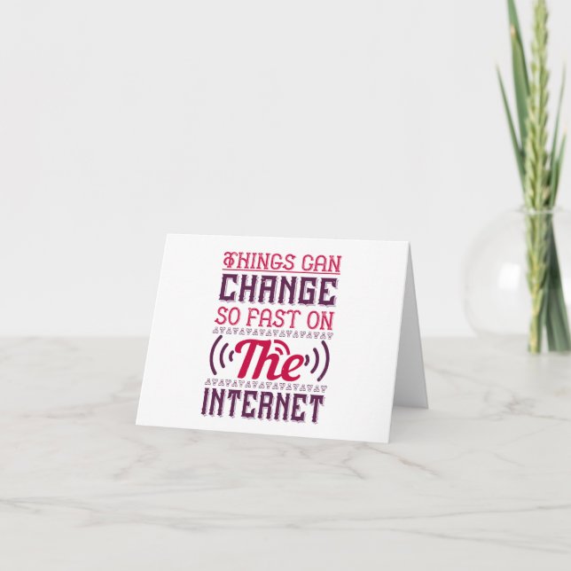Invitation Les Choses Peuvent Changer Si Rapidement Sur Inter (Devant)