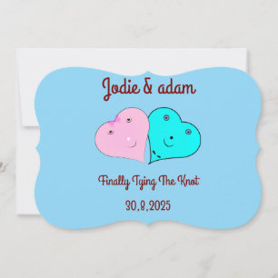 Invitation les coeurs de m. & mrs