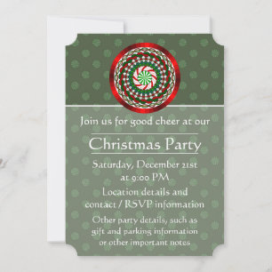 Invitation Les couleurs de l'invitation de Noël