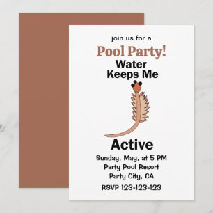 Invitation Les crevettes en saumure Sea Monkeys Water me gard