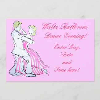 Invitation Les Danseurs de valse Design graphique