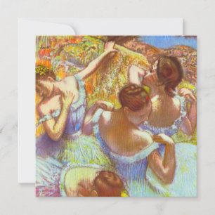Invitation Les Danseuses bleues d'Edgar Degas
