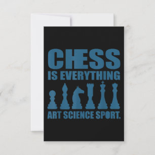 Invitation Les échecs sont un art, une science, un sport, un