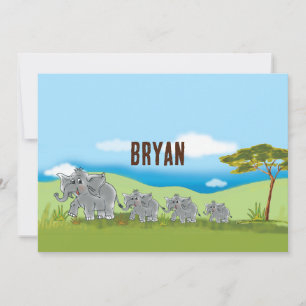 Invitation Les Éléphants d'Afrique  