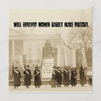 Invitation Les femmes bien conduites font rarement l'histoire