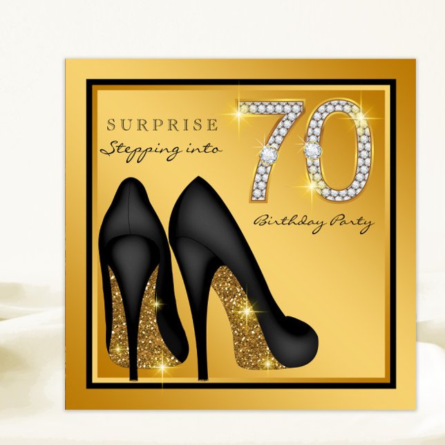 Invitation Les femmes surprennent 70ème anniversaire (Créateur téléchargé)