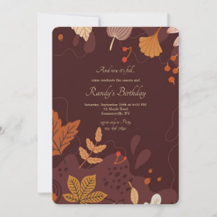 Invitation Les Feuilles mortes