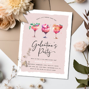 Invitation Les filles mignonnes Valentines de la Saint-Galent