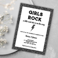 Les Filles Rock Black Rock Et Roll Girl Baby showe
