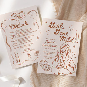 Invitation Les filles sont parties à l'Itinéraire de la fête 