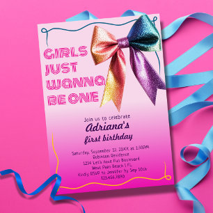 Invitation Les Filles Veulent Tout Simplement Être Une Fête d