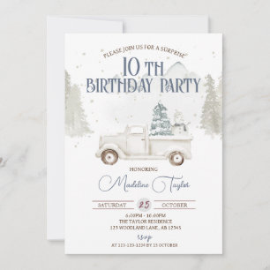 Invitation Les flocons d'hiver 10e anniversaire
