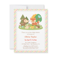 Les forêts Créatures Baby shower animal