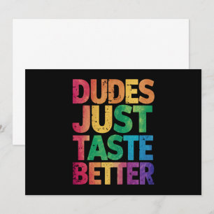 Invitation  Les gars ont juste meilleur goût Fierté gay en dé