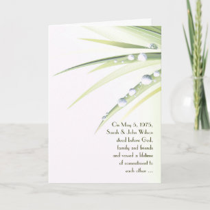 Invitation Les gouttes de pluie en Feuille