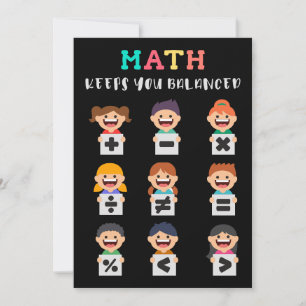 Invitation Les maths vous maintiennent en équilibre
