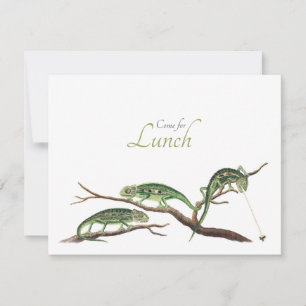 Invitation Les mouches à rattraper Les Chameleons d'invitatio