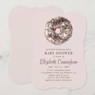 Invitation Les noix de cajou parsemées et un Baby shower