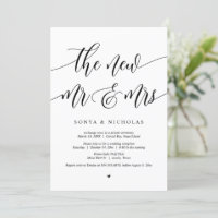 Les nouveaux Monsieur et Madame, Mariage Fuite de