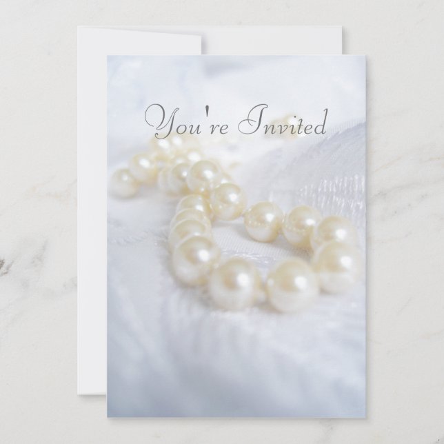 Invitation Les perles de la mère (Devant)