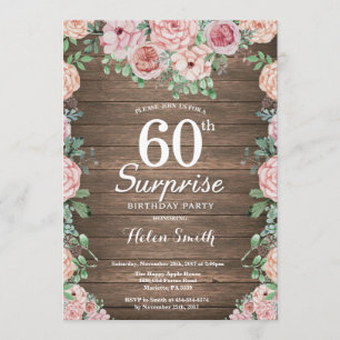 Invitation Les pivoines roses florales russes surprennent le 