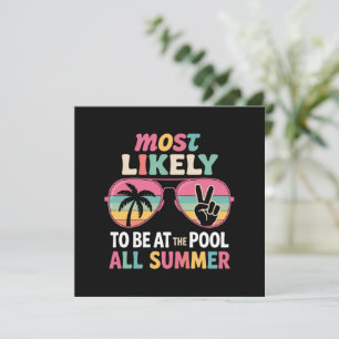 Invitation Les Plus Probables D'Être À La Piscine Tous Enseig