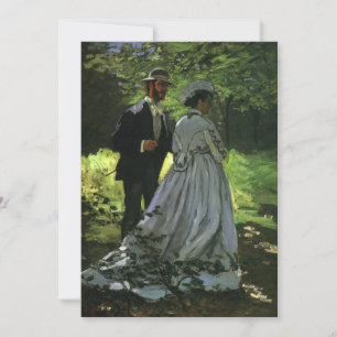 Invitation Les Promeneurs (Les Flâneurs) par Monet Mariage