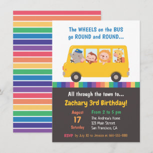 Invitation Les roues de la fête des Anniversaires de enfants 