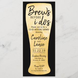 Invitation Les seins avant que je ne sois co-Ed Wedding showe