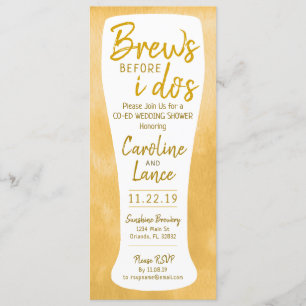 Invitation Les seins avant que je ne sois co-Ed Wedding showe