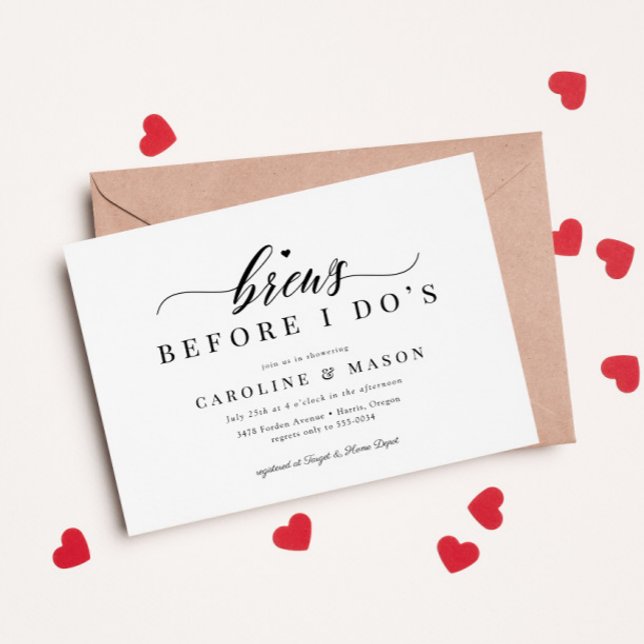 Invitation Les seins classiques avant la Fête des mariées des (Créateur téléchargé)