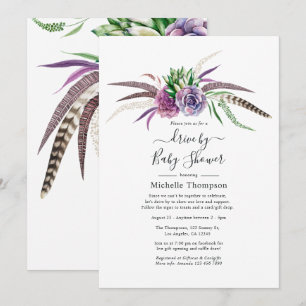 Invitation Les succulents mystiques conduisent par la nuptial