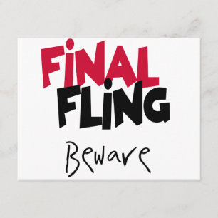 Invitation Les T-shirts et cadeaux de Fling Bachelorette