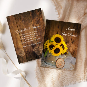 Invitation Les tournesols et l'arrosage peuvent mariage sauve
