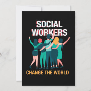 Invitation Les Travailleurs Sociaux Changent Le Monde Cadeau