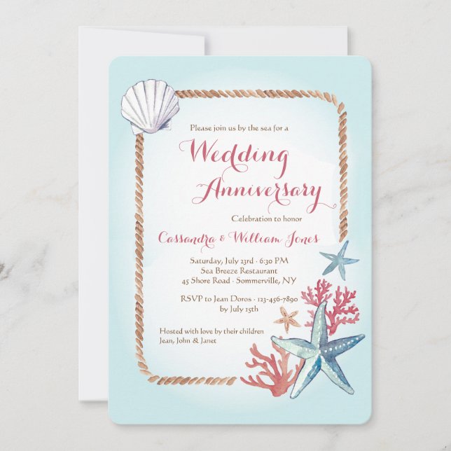 Invitation Les trésors de l'invitation maritime (Devant)