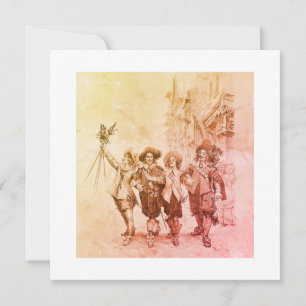 Invitation Les trois mousquetaires par Alexandre Dumas