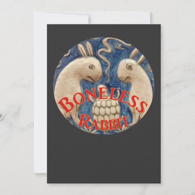 Invitation Les Voyages Européens du Lapin Sans Os (Devant)