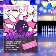 Let’s Go Bowling! Fun Bowling-Style Birthday Girl