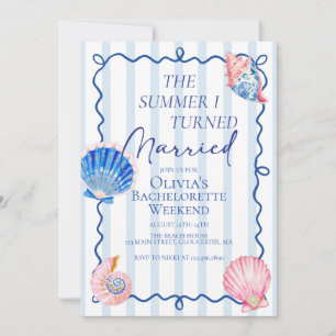 Invitation L'été où je me suis mariée coastal Bachelorette