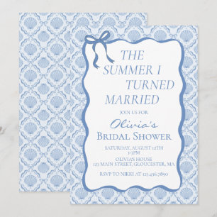 Invitation L'été où je me suis mariée Réception de mariage cô