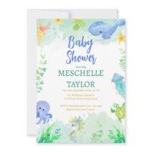 L'été sous le Baby shower bleu de la mer