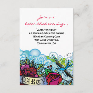 Invitation L'ÉTOILE DE BLUEBIRD DE DAVID Bat mitzvah Party Ca