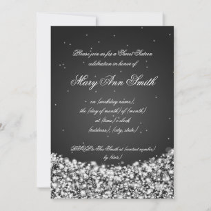 Invitation L'étoile de la fête d'anniversaire Sweet sixteen S