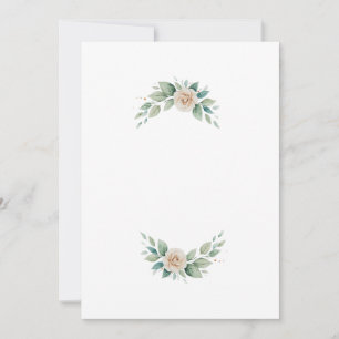 Invitation letter flowers