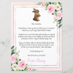 Invitation Lettre À L'Enfant Du Lapin De Pâques