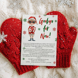 Invitation Lettre d'adieu de l'elfe de Noël 6 7 tendance